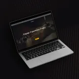 A laptop featuring the landing page of the Dubsy Island website.